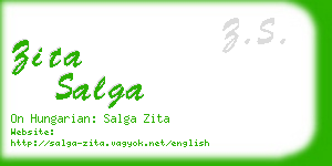 zita salga business card